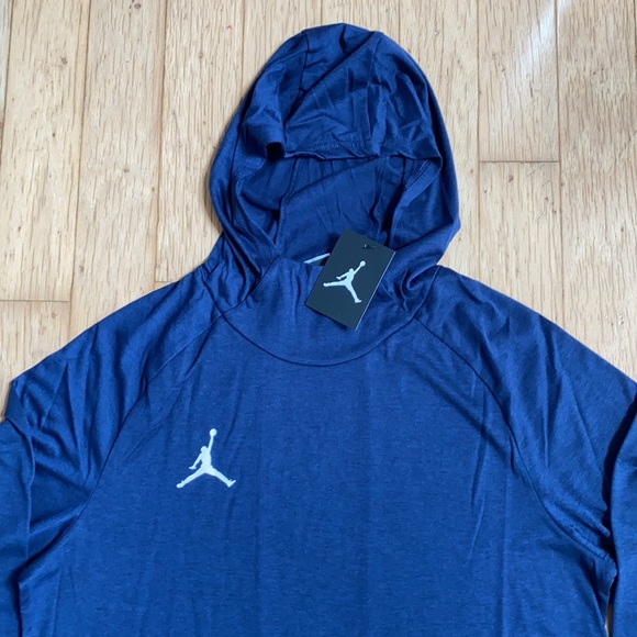 Jordan Team 23 Alpha L/S Hooded Top Navy - Picture 3 of 9